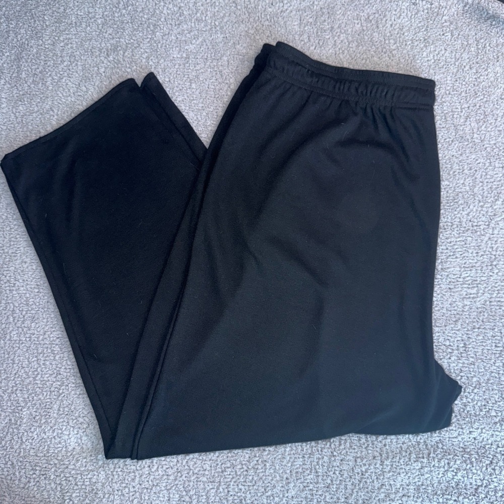 Hasting & Smith Womensโ XL Black Lounge Pants Elastic Waist Drawstring